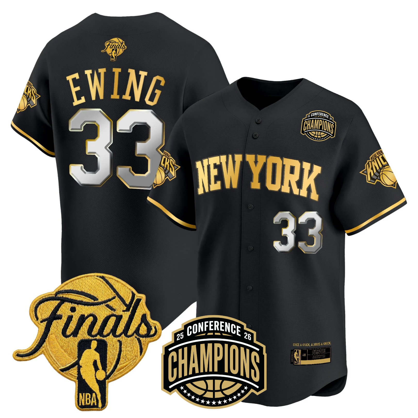 NYK 2026 Finals Vapor Baseball Jersey - Stitched