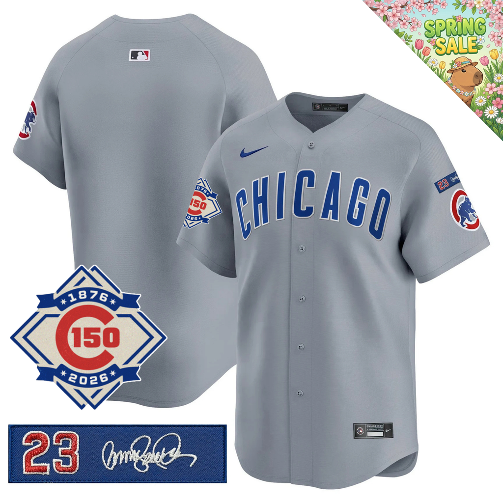 CHC 150th Anniversary & 'Ryne Sandberg Tribute' Limited Gold Jersey - Stitched