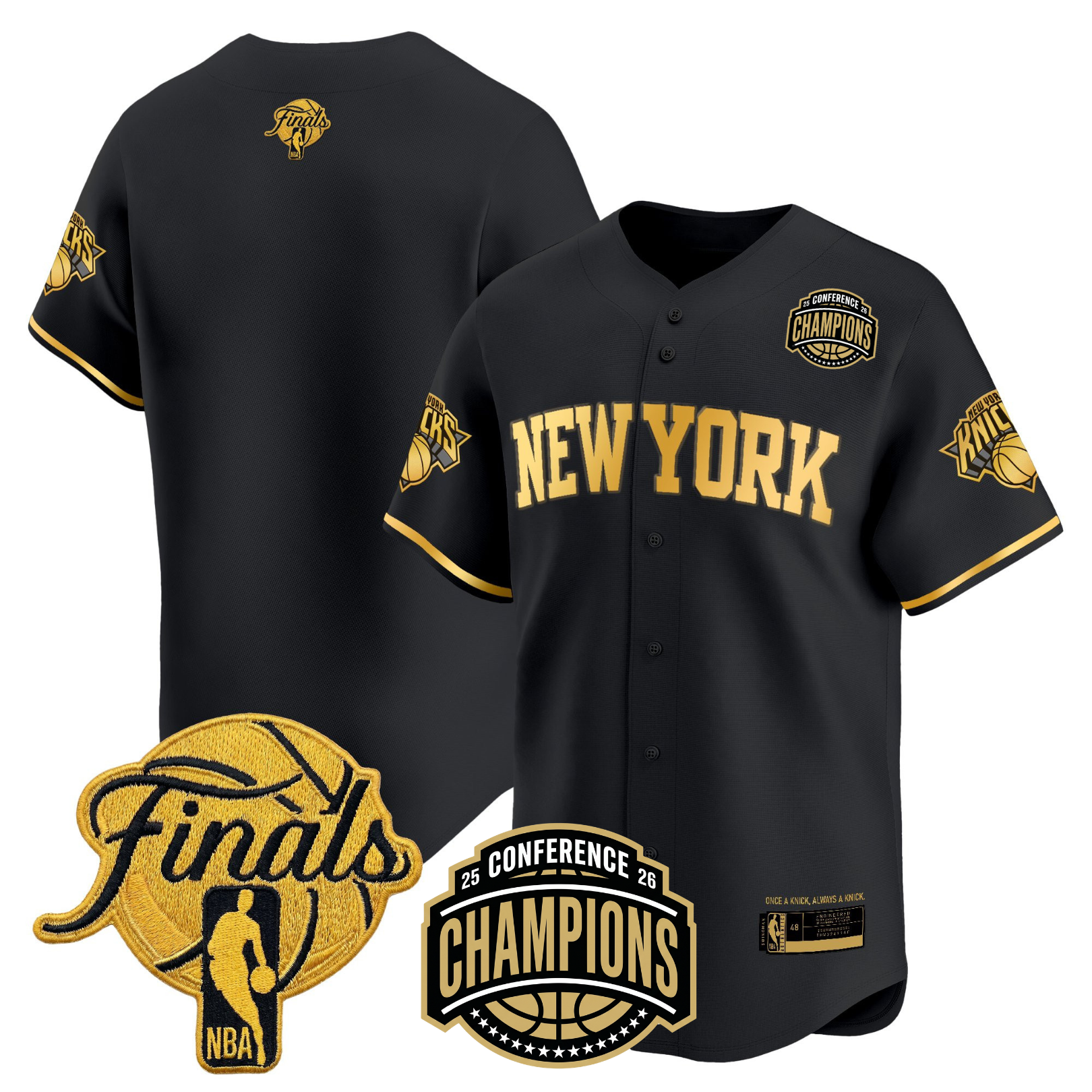 NYK 2026 Finals Vapor Baseball Jersey - Stitched