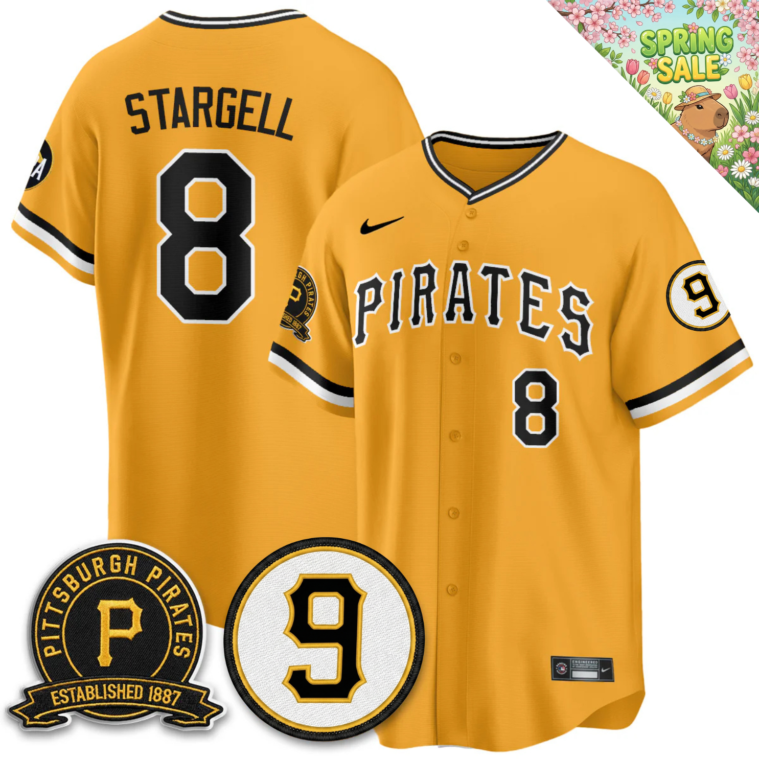 PIT 2026 Limited City Connect Jersey - Bill Mazeroski & EST 1887 Patch - Stitched