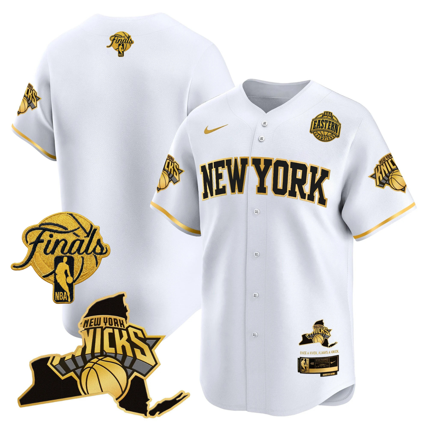 NYK 2026 Finals Vapor Baseball Jersey V2 - Stitched