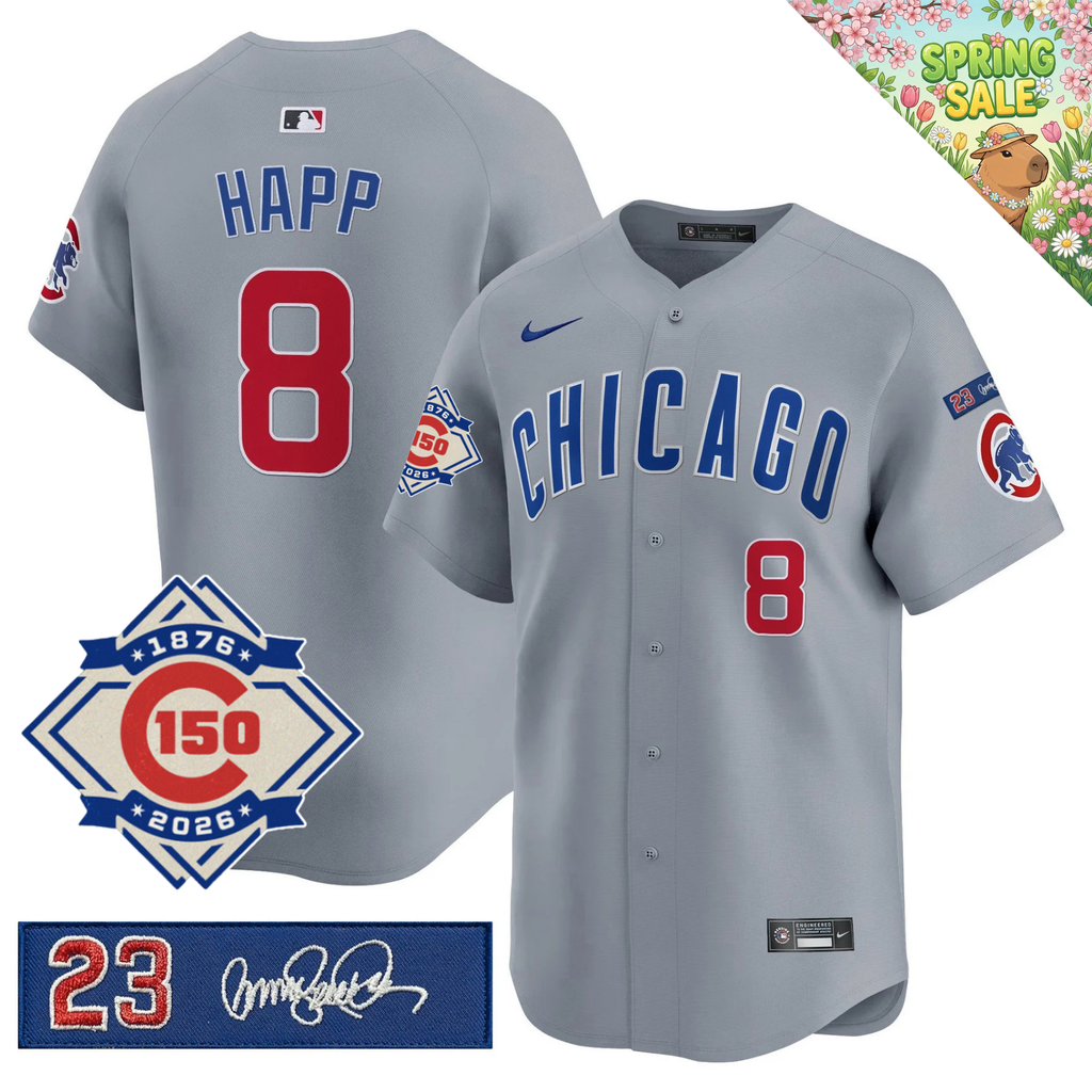 CHC 150th Anniversary & 'Ryne Sandberg Tribute' Limited Gold Jersey - Stitched