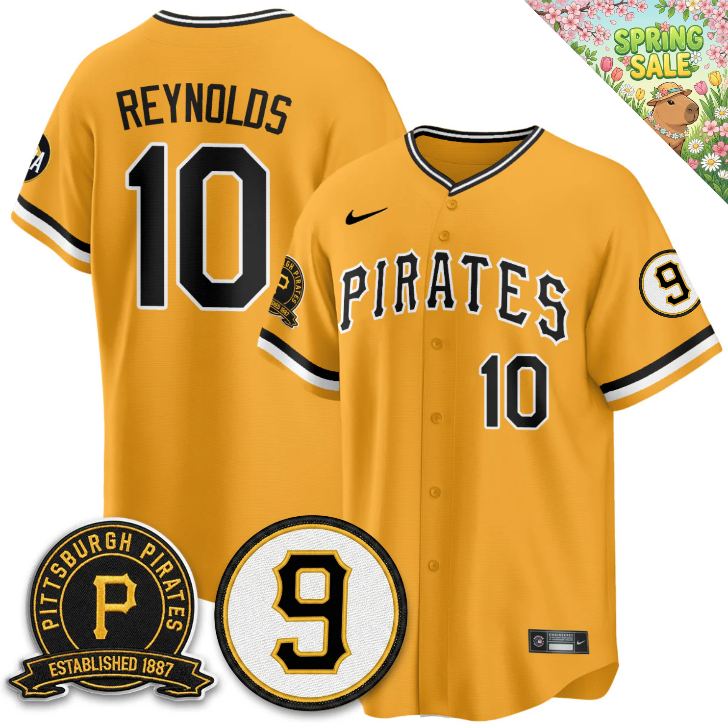 PIT Memories Vapor Limited Jersey - Bill Mazeroski & EST 1887 Patch - Stitched