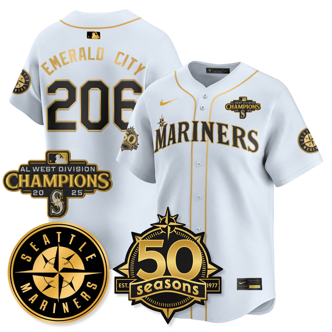 SEA Limited Teal Jersey - 50th Anniversary & AL West Division Champions - Stitched