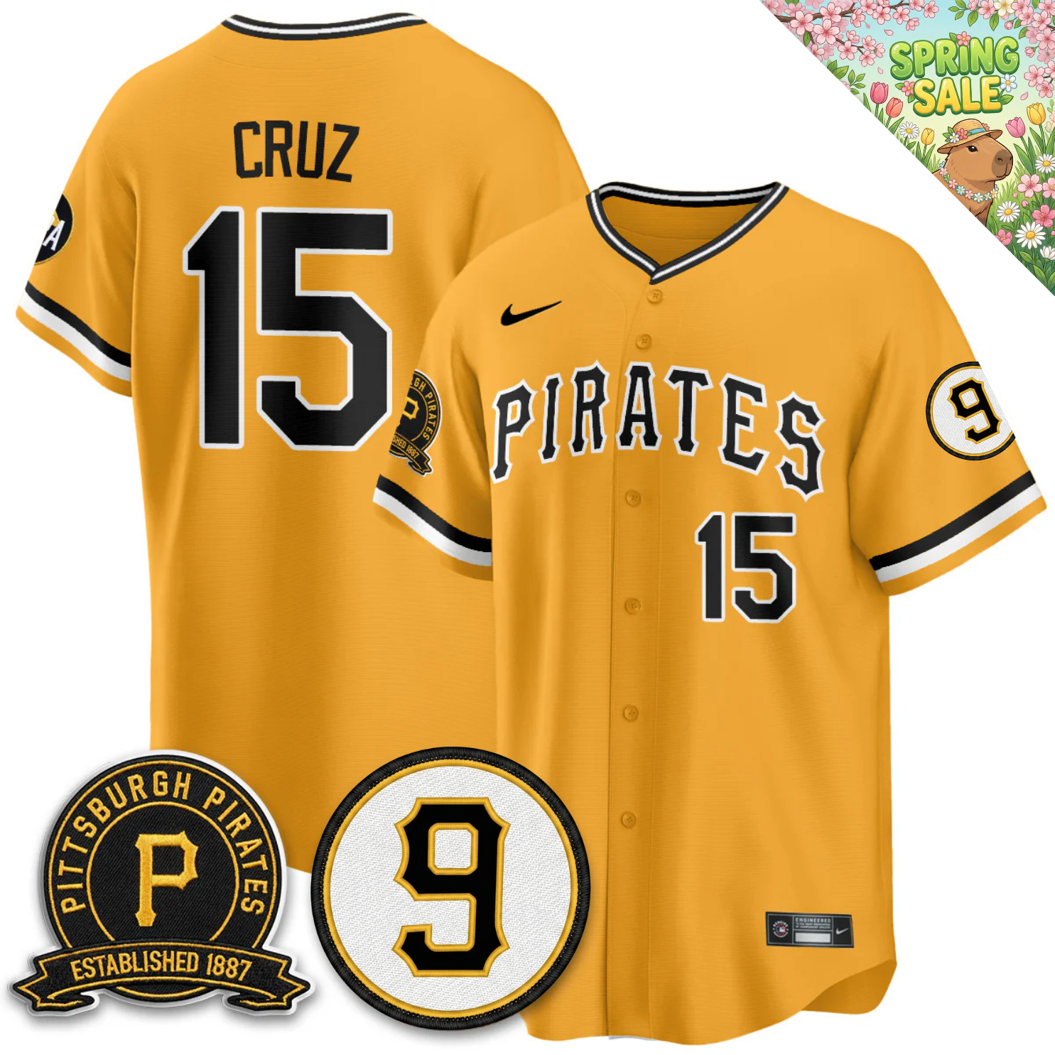 PIT 2026 Limited City Connect Jersey - Bill Mazeroski & EST 1887 Patch - Stitched