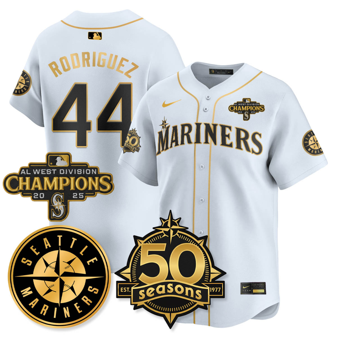 SEA Limited Teal Jersey - 50th Anniversary & AL West Division Champions - Stitched