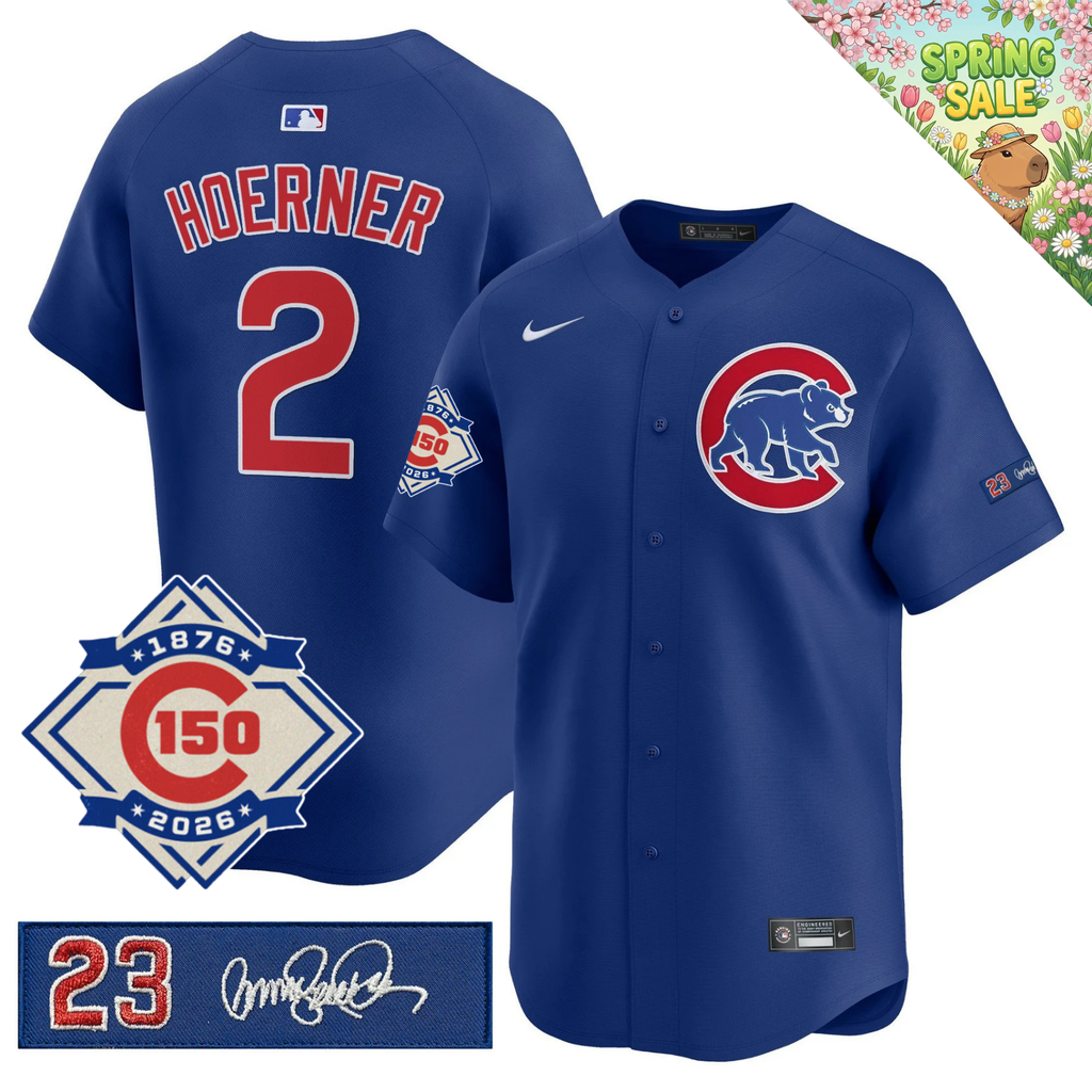 CHC 150th Anniversary & 'Ryne Sandberg Tribute' Limited Gold Jersey - Stitched