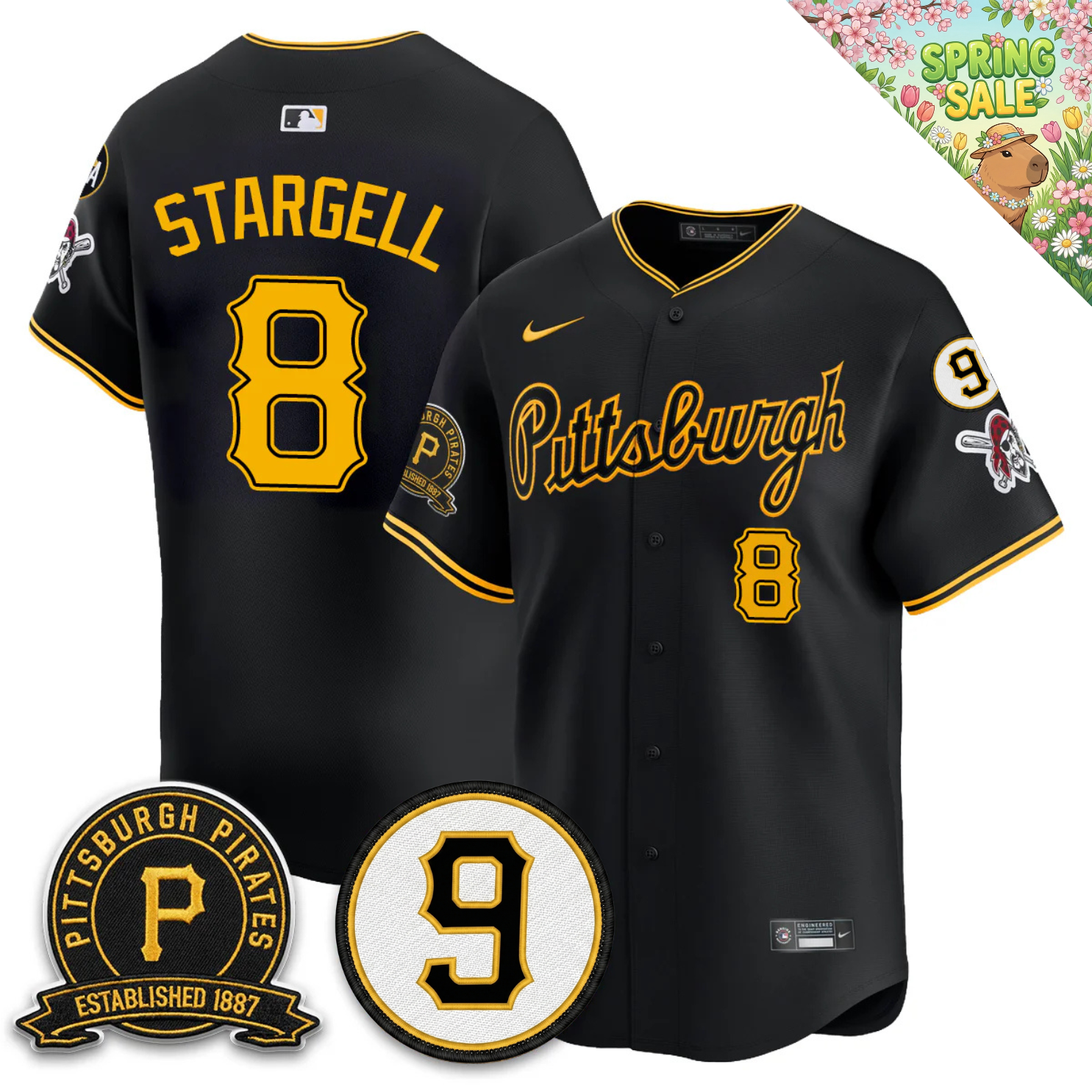 PIT 2026 Limited City Connect Jersey - Bill Mazeroski & EST 1887 Patch - Stitched