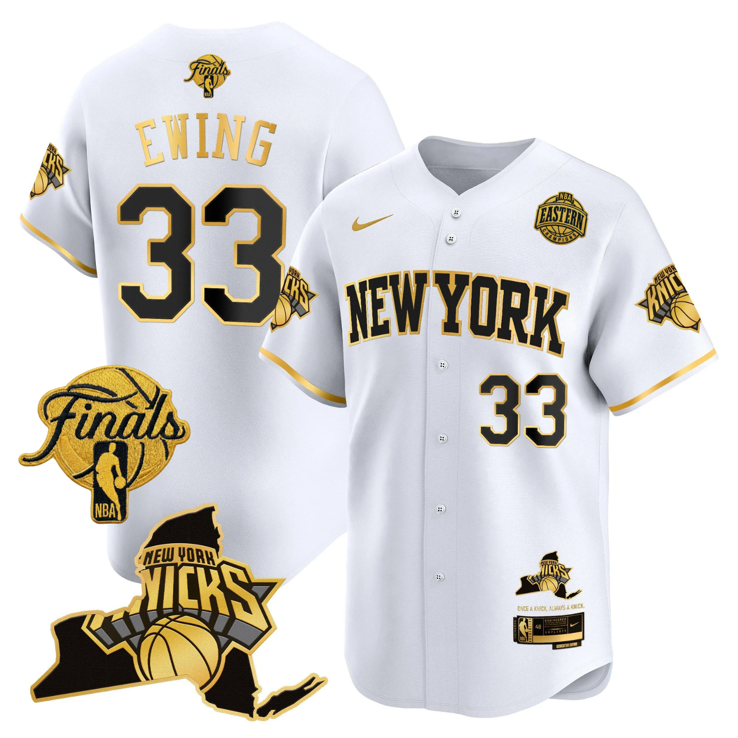NYK 2026 Finals Vapor Baseball Jersey V2 - Stitched