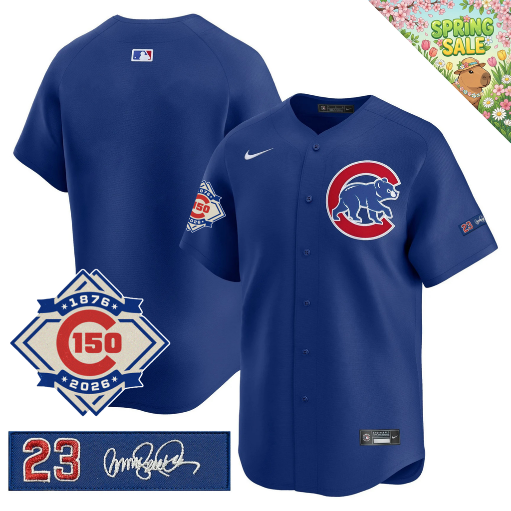 CHC 150th Anniversary & 'Ryne Sandberg Tribute' Limited Gold Jersey - Stitched