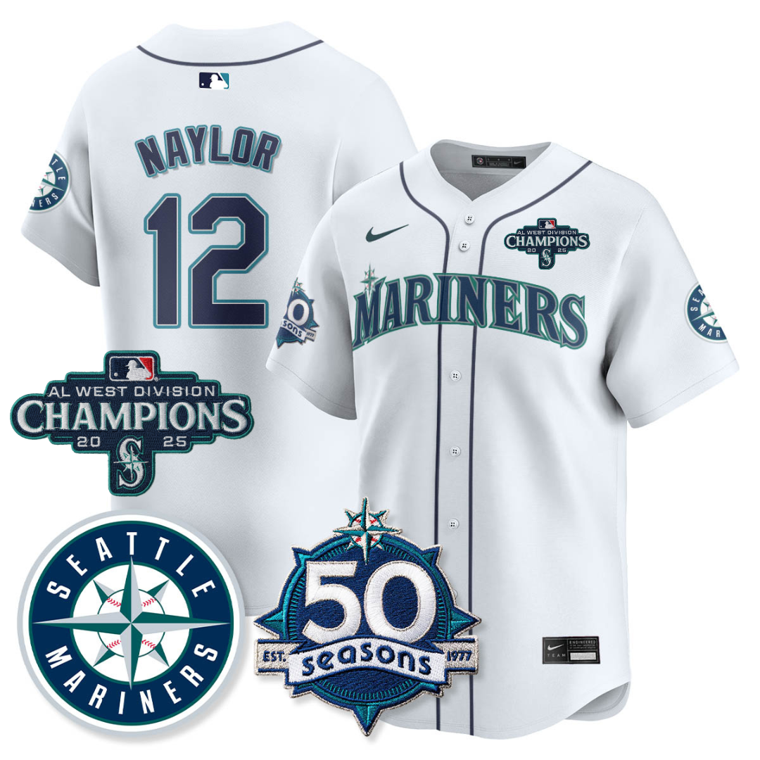 SEA Limited Teal Jersey - 50th Anniversary & AL West Division Champions - Stitched