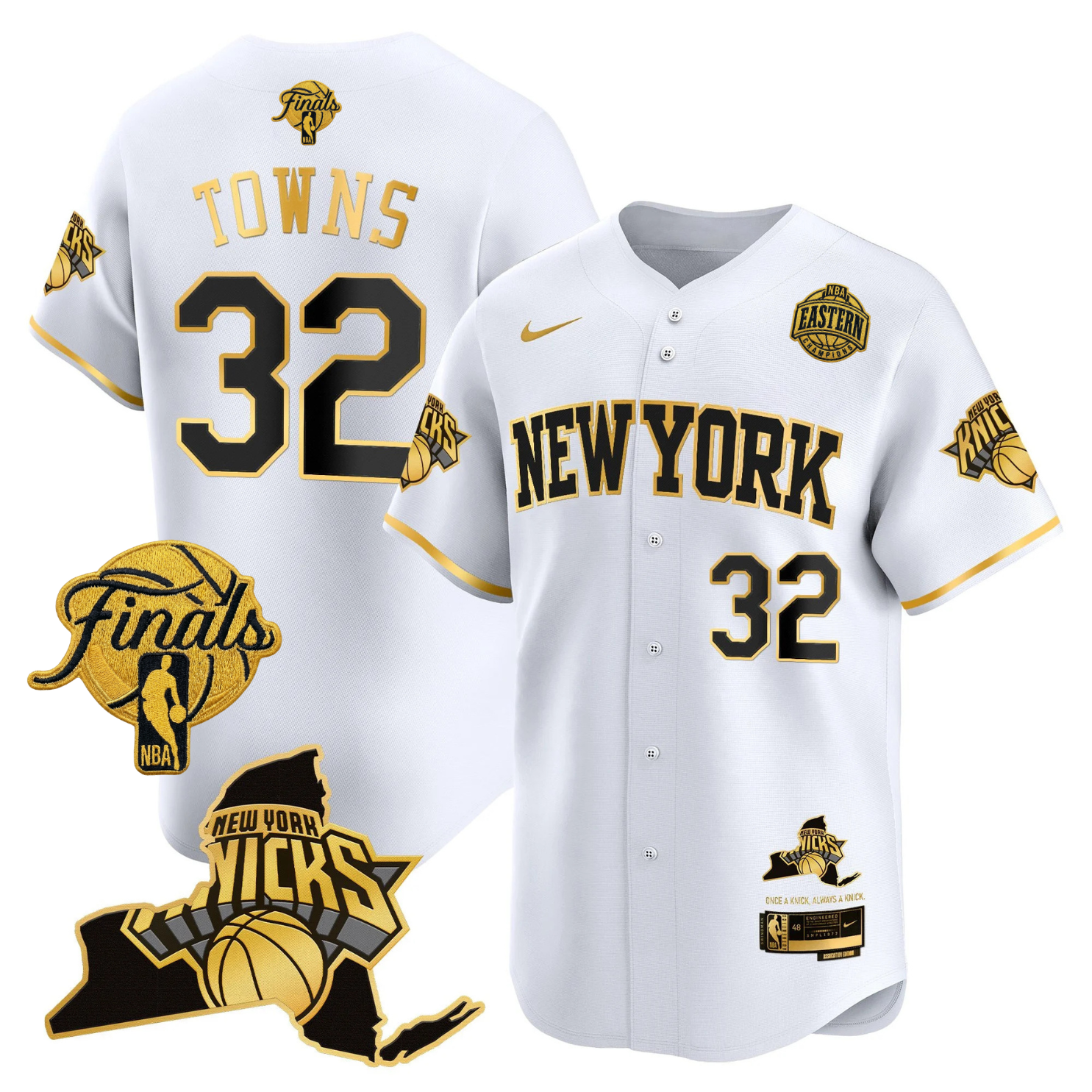 NYK 2026 Finals Vapor Baseball Jersey V2 - Stitched