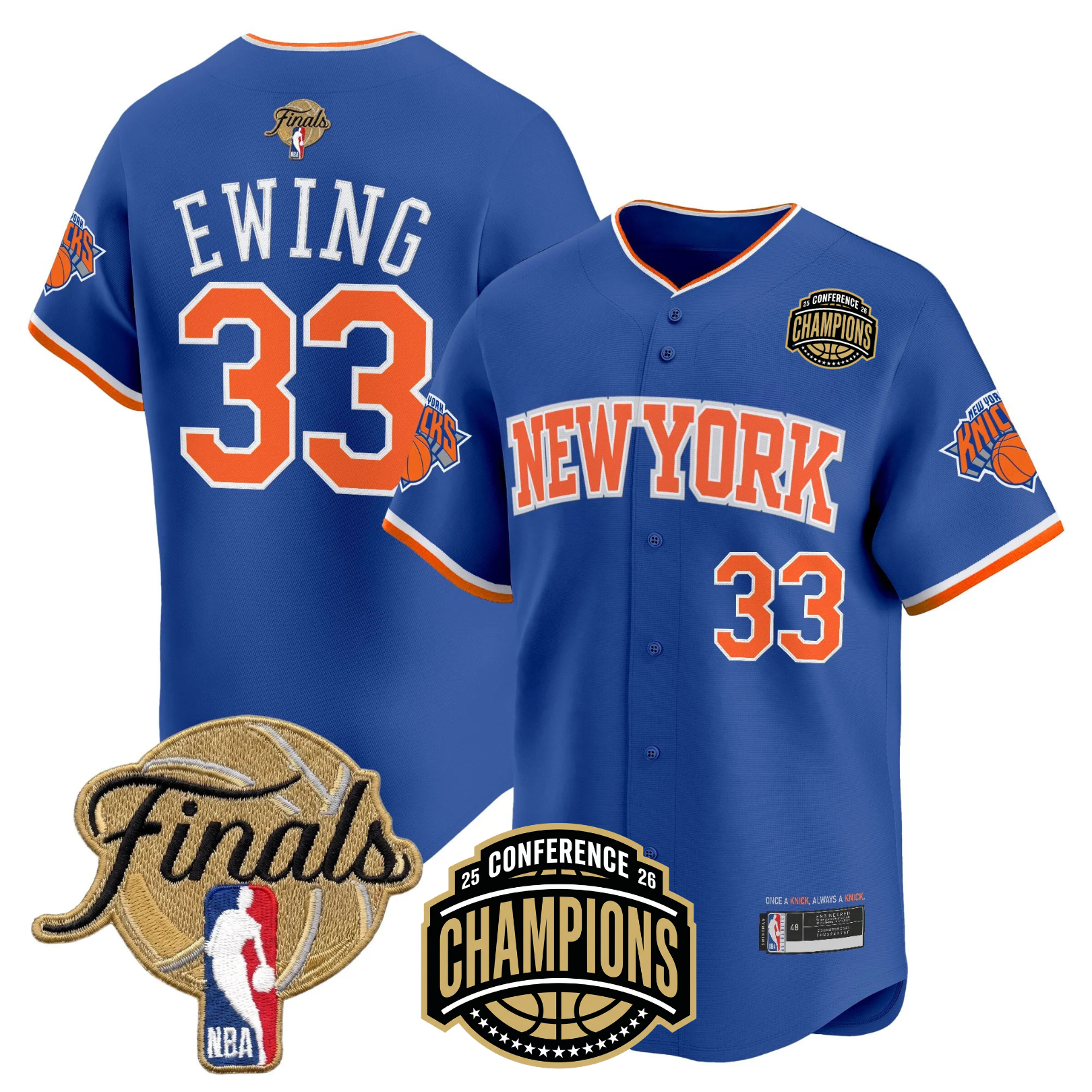 NYK 2026 Finals Vapor Baseball Gold Jersey - Stitched
