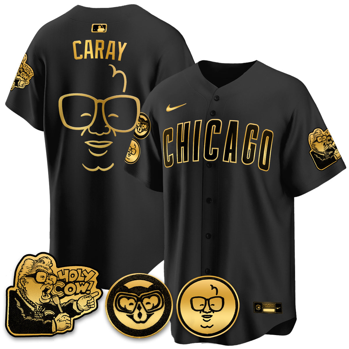CHC Limited Jersey - Harry Caray "Holy Cow" Patch - Stitched