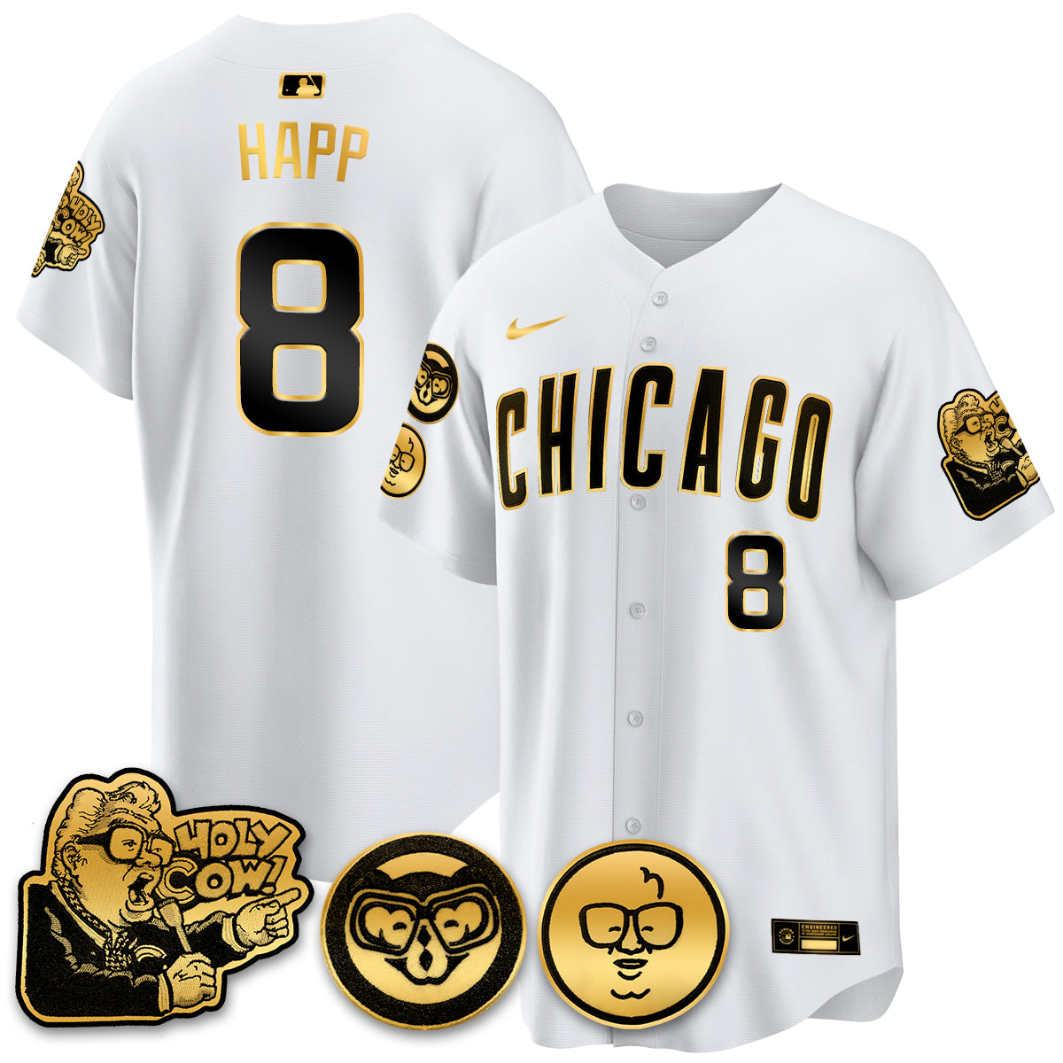 CHC Limited Jersey - Harry Caray "Holy Cow" Patch - Stitched