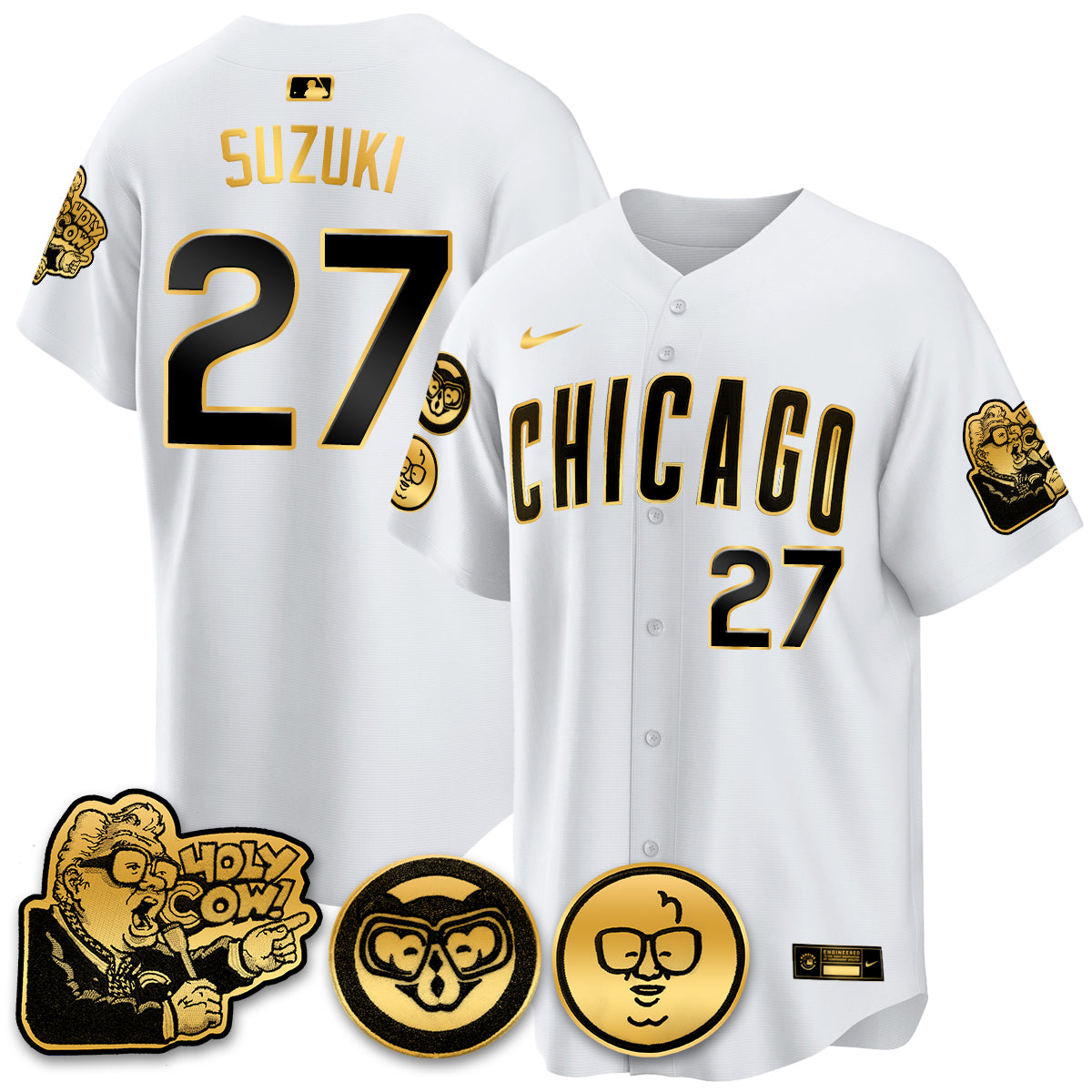 CHC Limited Jersey - Harry Caray "Holy Cow" Patch - Stitched