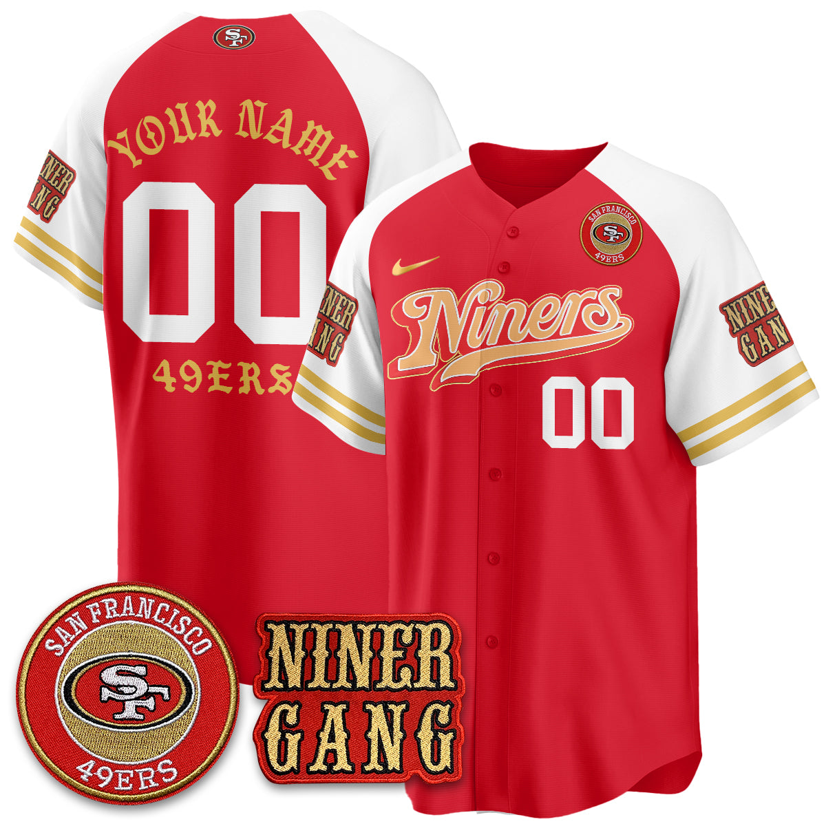 SF Born x Raised Baseball Jersey - Stitched