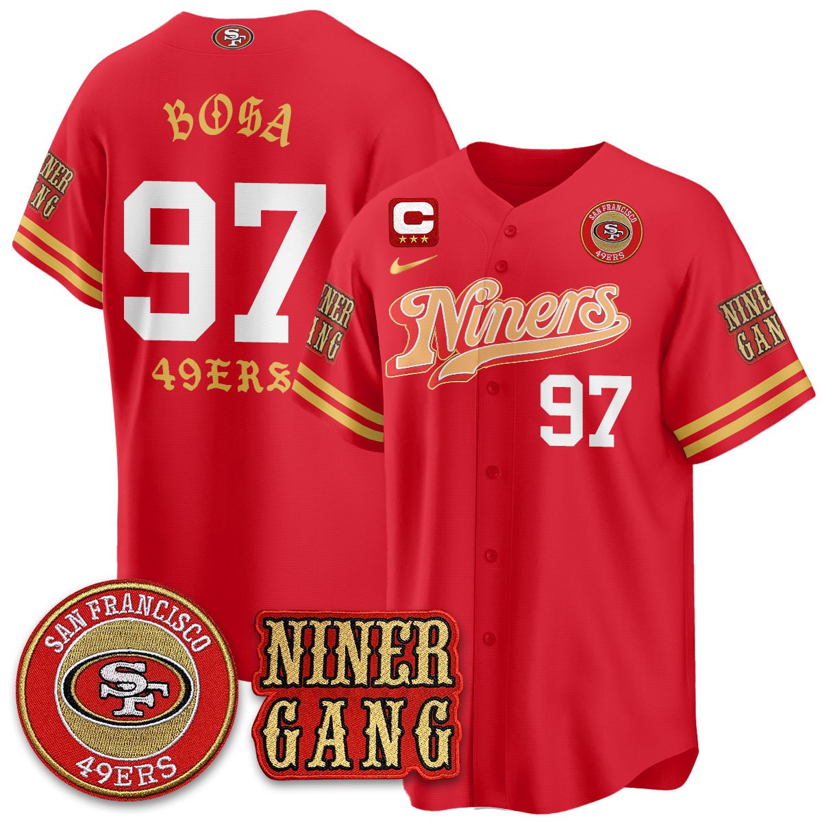 SF Born x Raised Baseball Jersey - Stitched