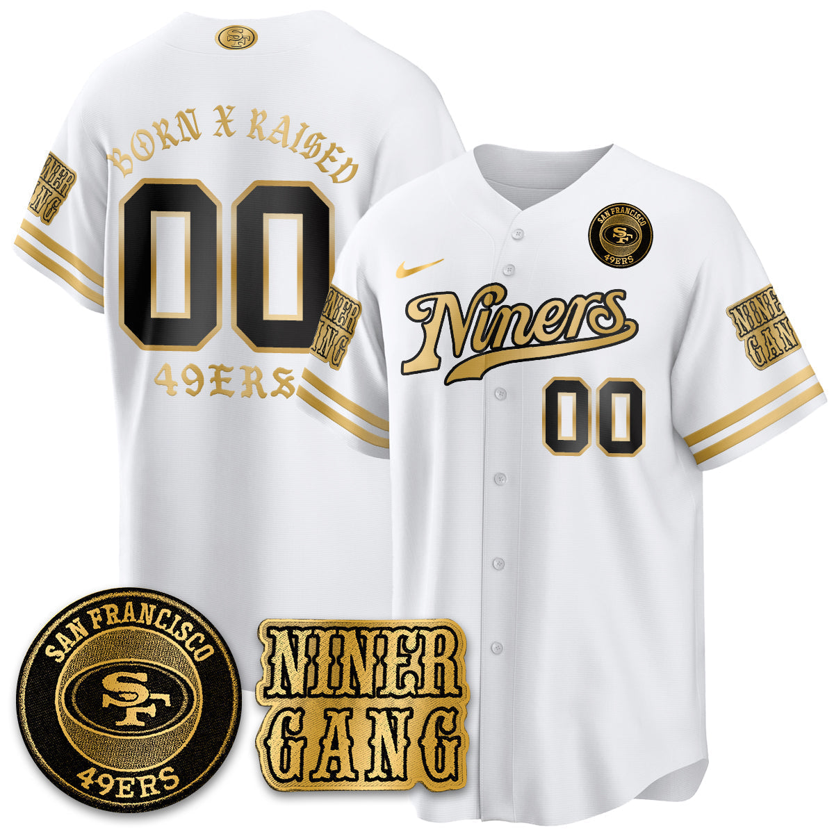 SF Born x Raised Baseball Jersey - Stitched