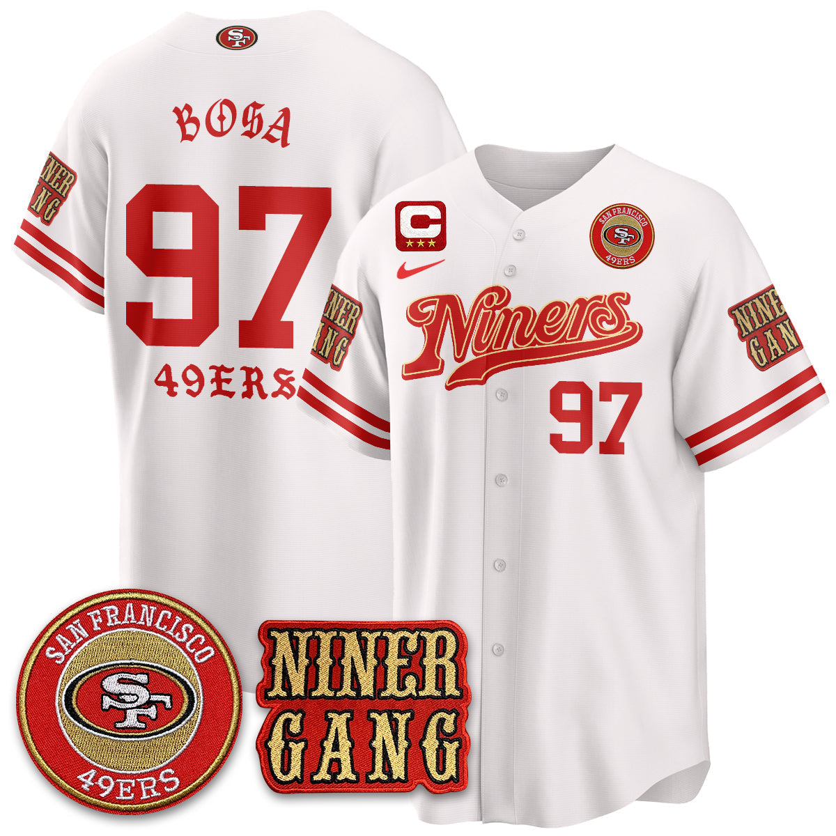 SF Born x Raised Baseball Jersey - Stitched