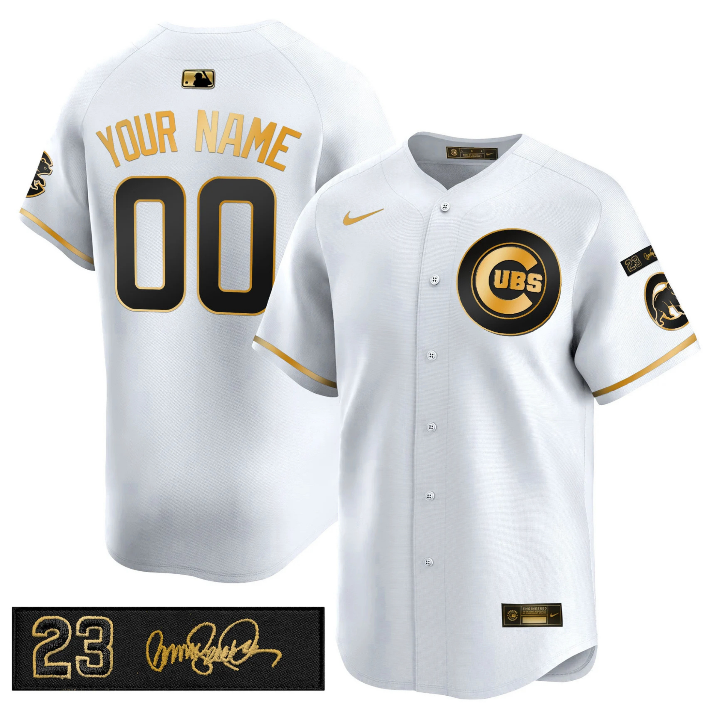 CHC 150th Anniversary & 'Ryne Sandberg Tribute' Limited Gold Jersey - Stitched