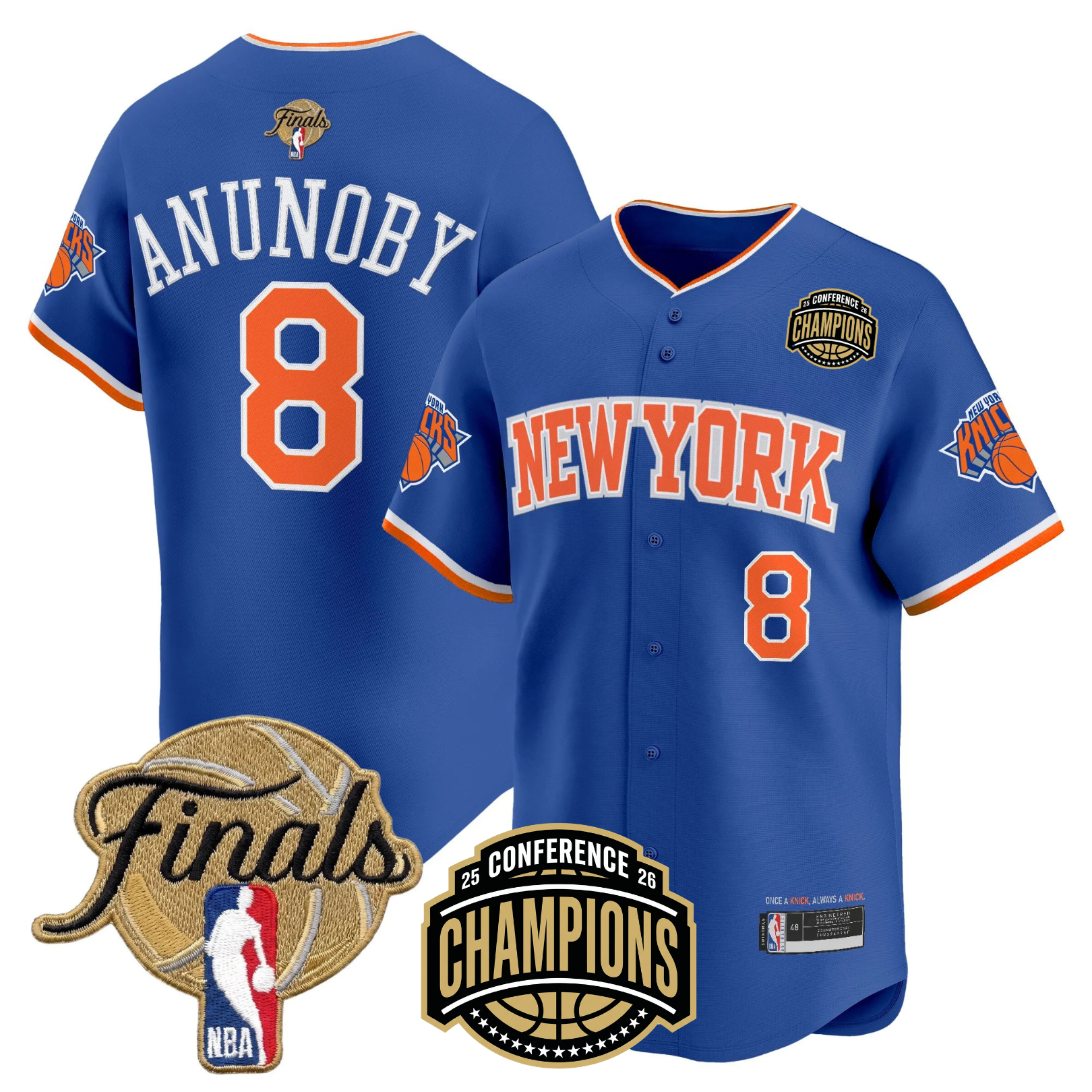 NYK 2026 Finals Vapor Baseball Gold Jersey - Stitched