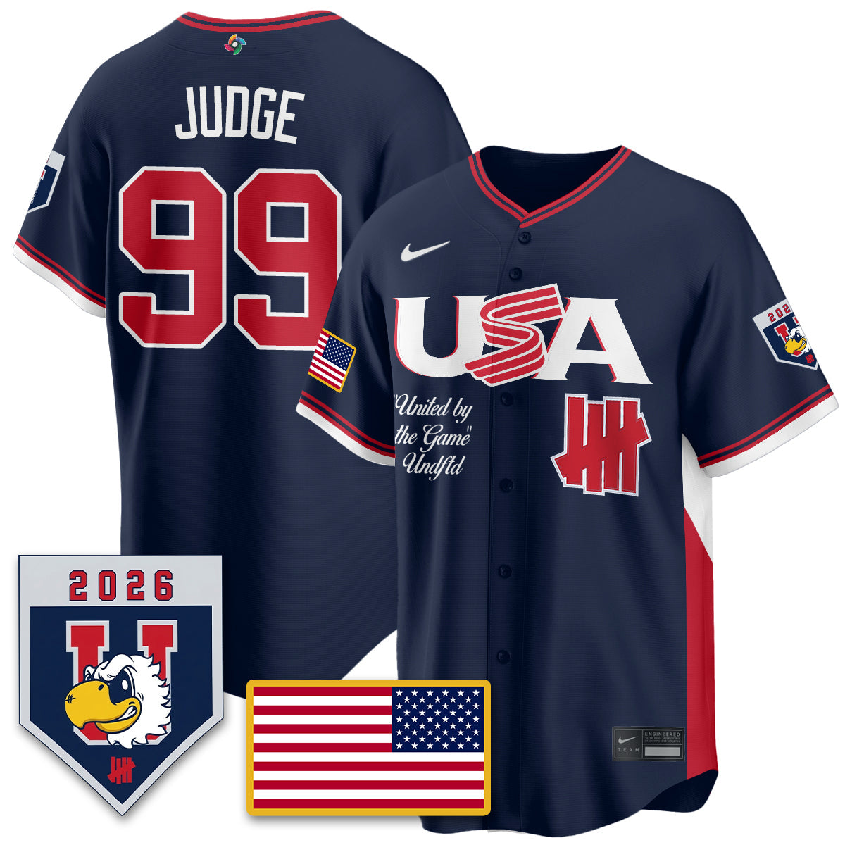 USA Baseball x Undefeated 2026 World Baseball Classic Limited Jersey - Stitched