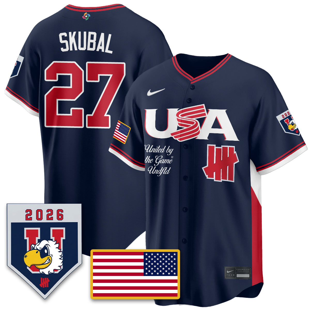 USA Baseball x Undefeated 2026 World Baseball Classic Limited Jersey - Stitched