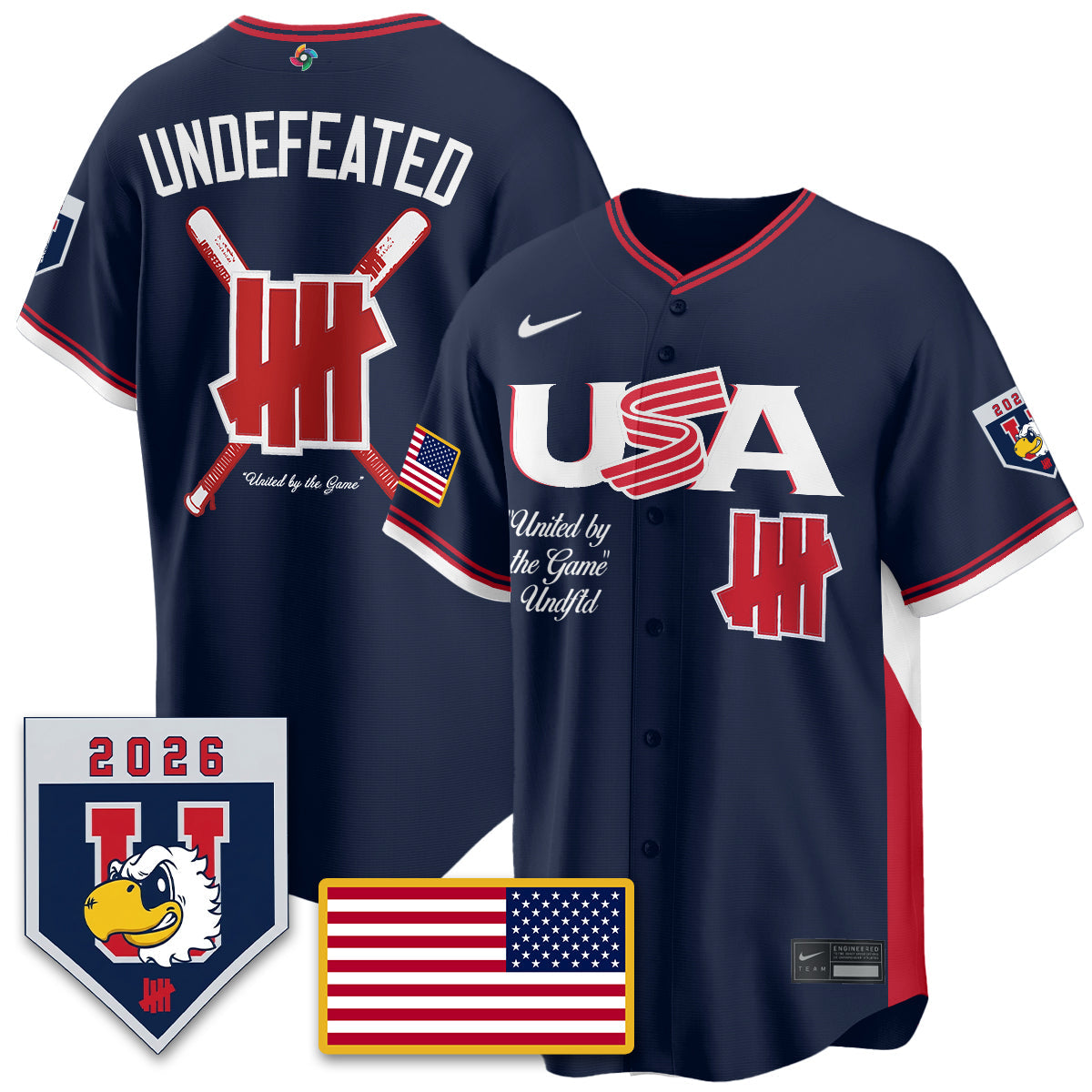 USA Baseball x Undefeated 2026 World Baseball Classic Limited Jersey - Stitched
