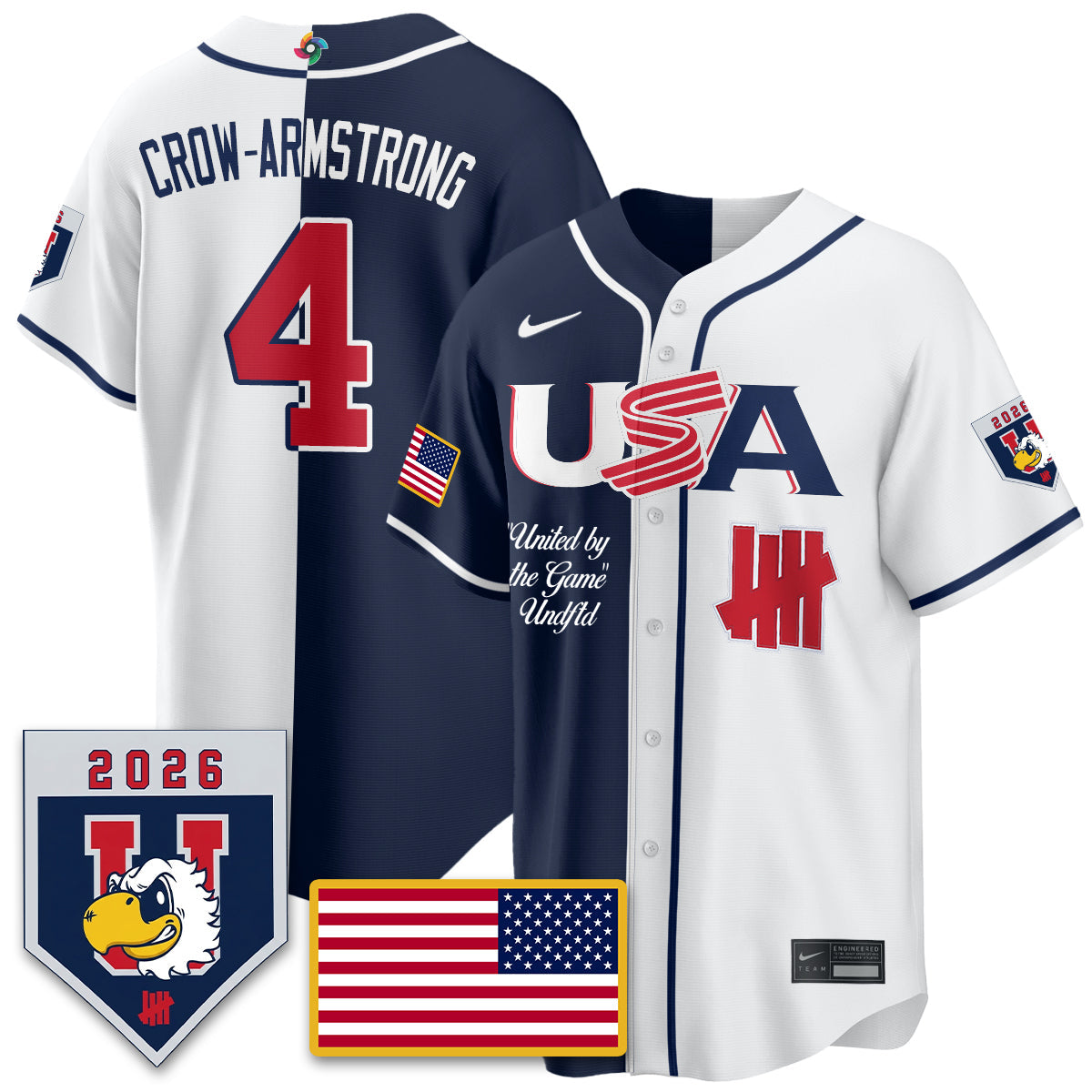 USA Baseball x Undefeated 2026 World Baseball Classic Limited Jersey - Stitched