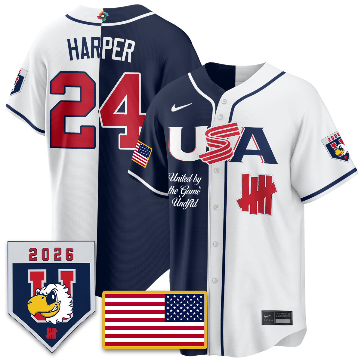 USA Baseball x Undefeated 2026 World Baseball Classic Limited Jersey - Stitched