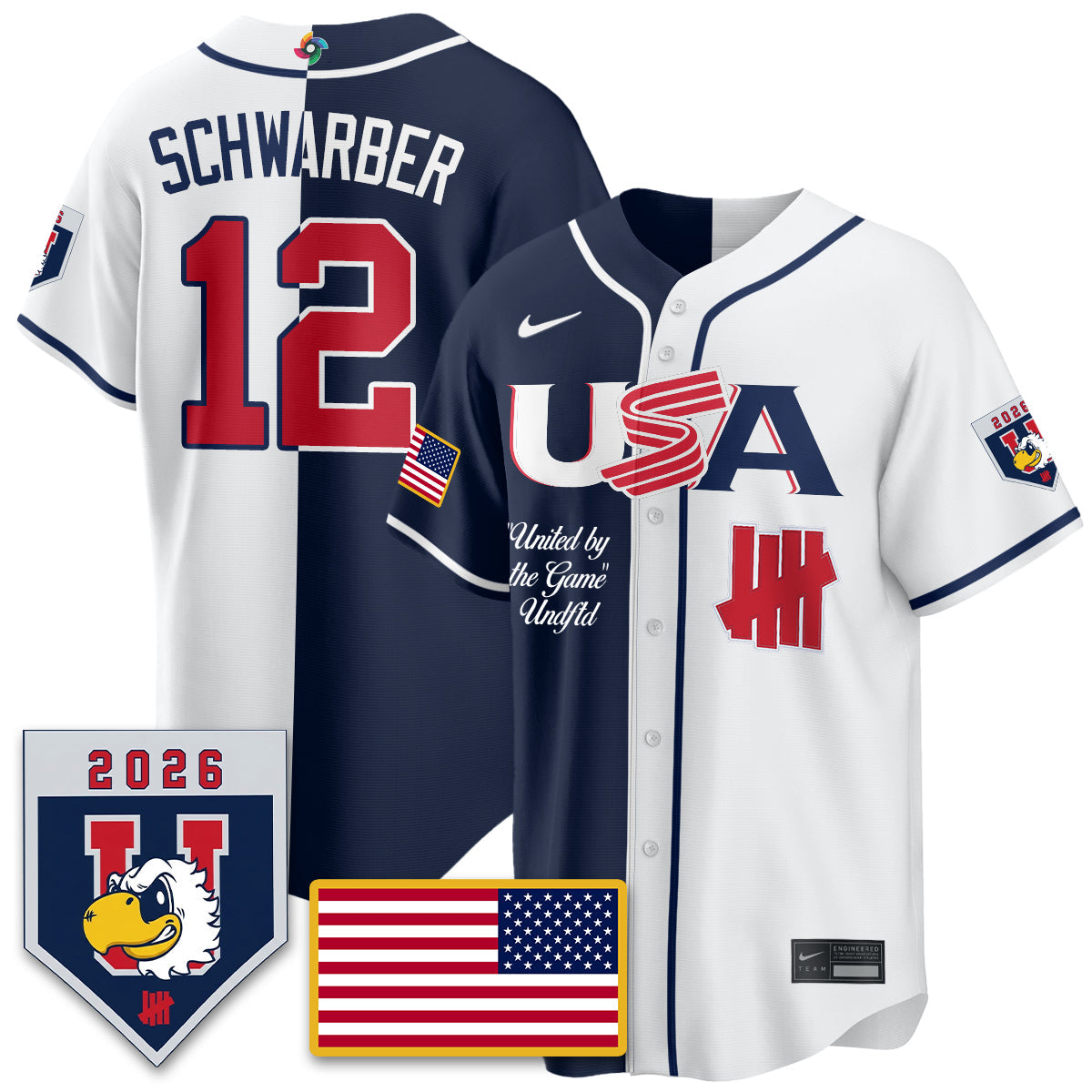 USA Baseball x Undefeated 2026 World Baseball Classic Limited Jersey - Stitched