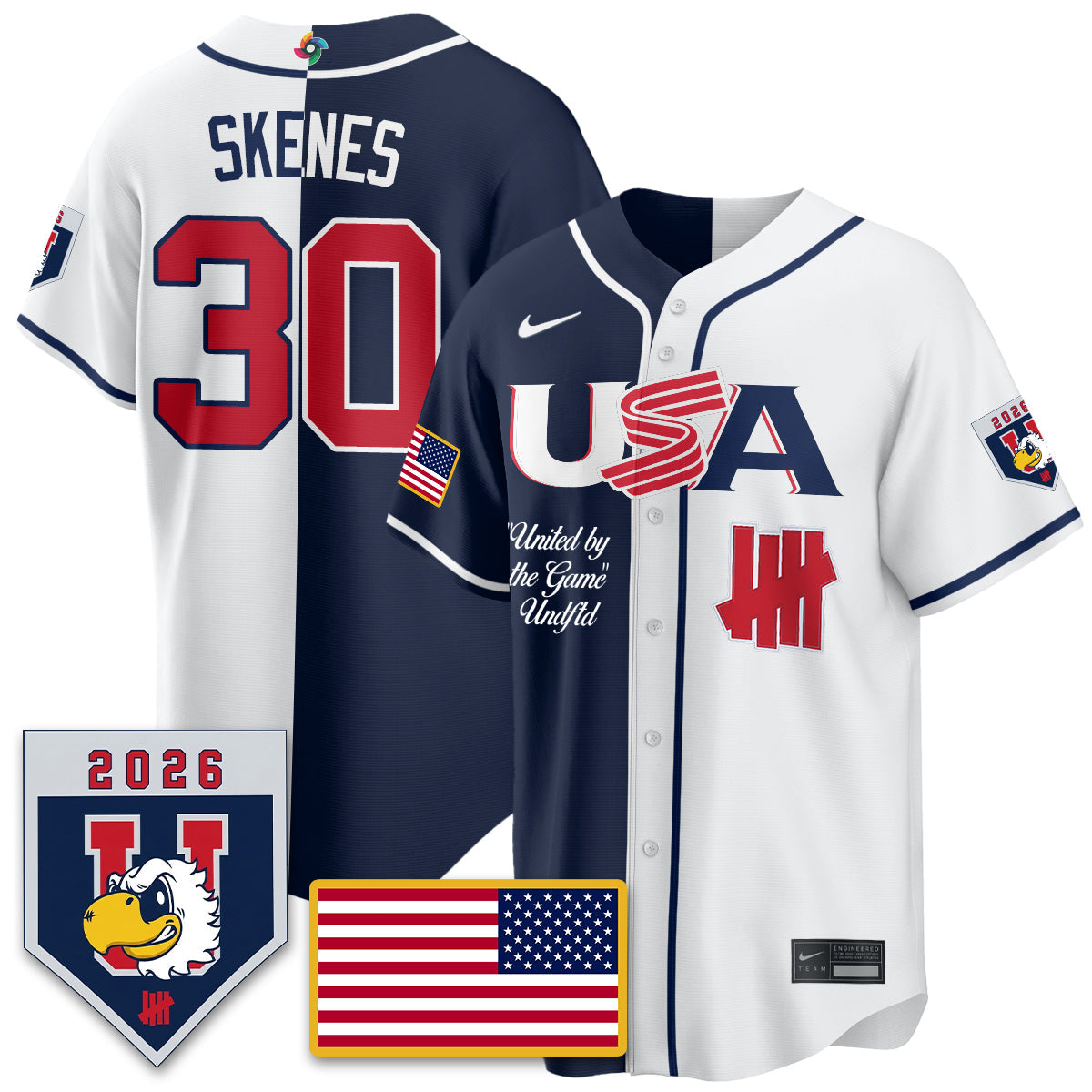 USA Baseball x Undefeated 2026 World Baseball Classic Limited Jersey - Stitched