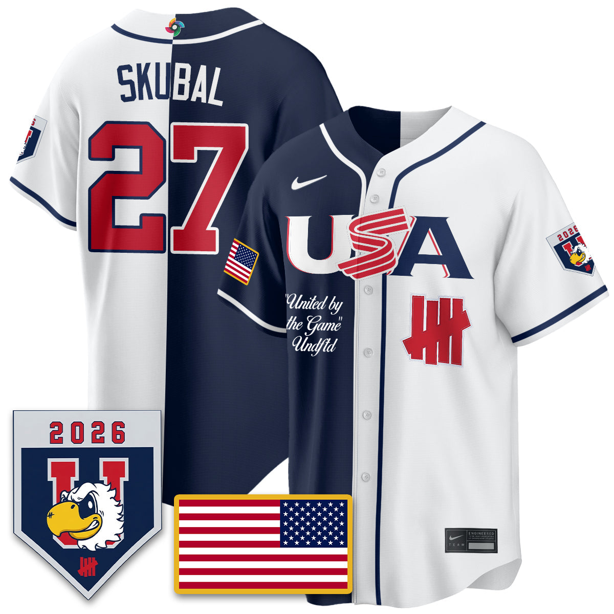 USA Baseball x Undefeated 2026 World Baseball Classic Limited Jersey - Stitched