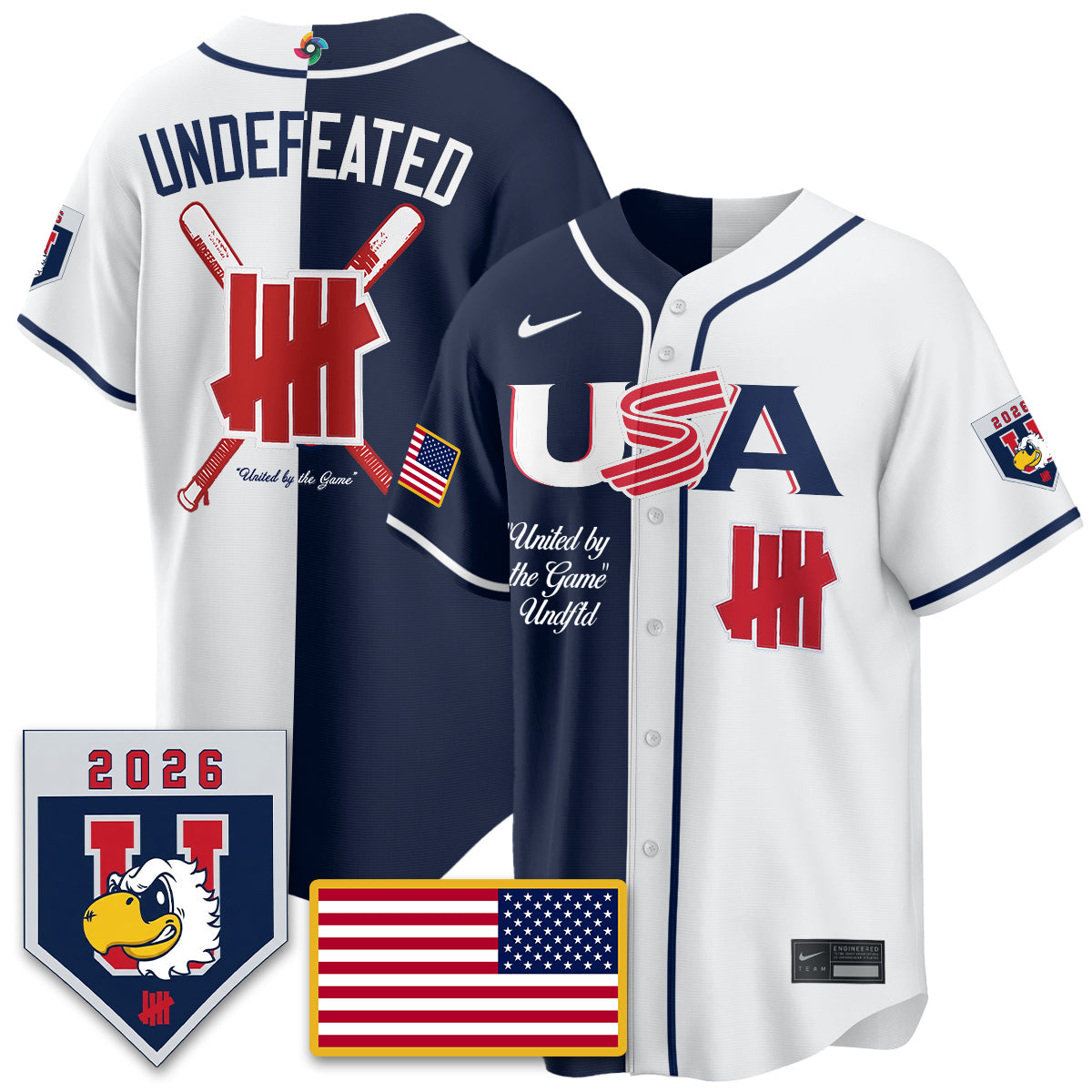 USA Baseball x Undefeated 2026 World Baseball Classic Limited Jersey - Stitched