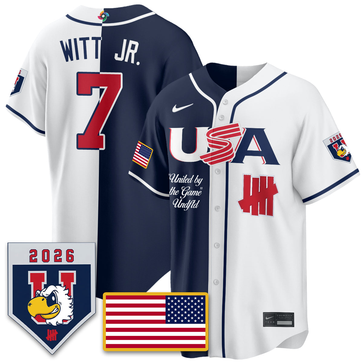 USA Baseball x Undefeated 2026 World Baseball Classic Limited Jersey - Stitched