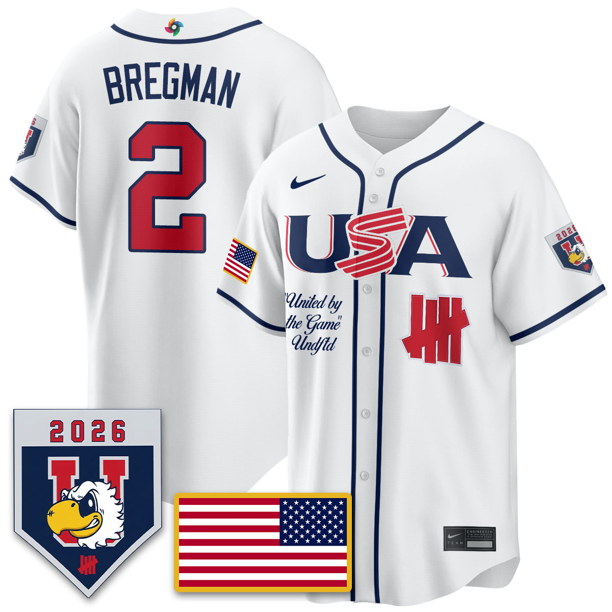 USA Baseball x Undefeated 2026 World Baseball Classic Limited Jersey - Stitched