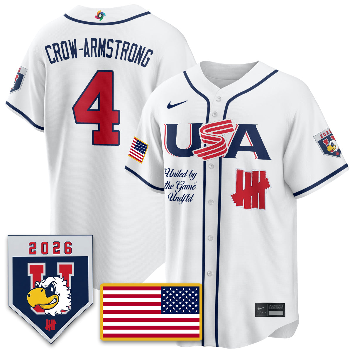 USA Baseball x Undefeated 2026 World Baseball Classic Limited Jersey - Stitched