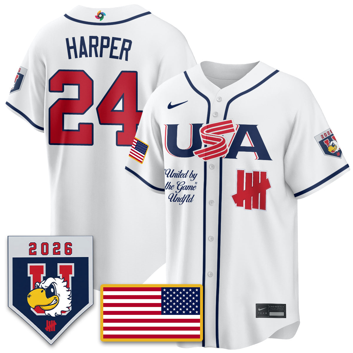 USA Baseball x Undefeated 2026 World Baseball Classic Limited Jersey - Stitched
