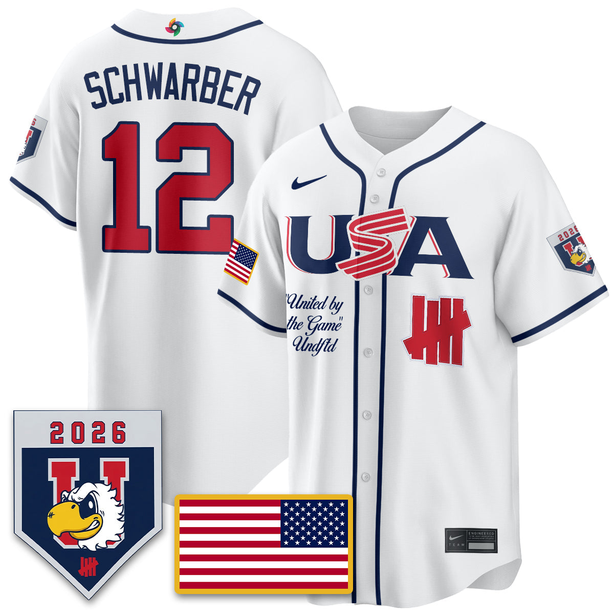USA Baseball x Undefeated 2026 World Baseball Classic Limited Jersey - Stitched