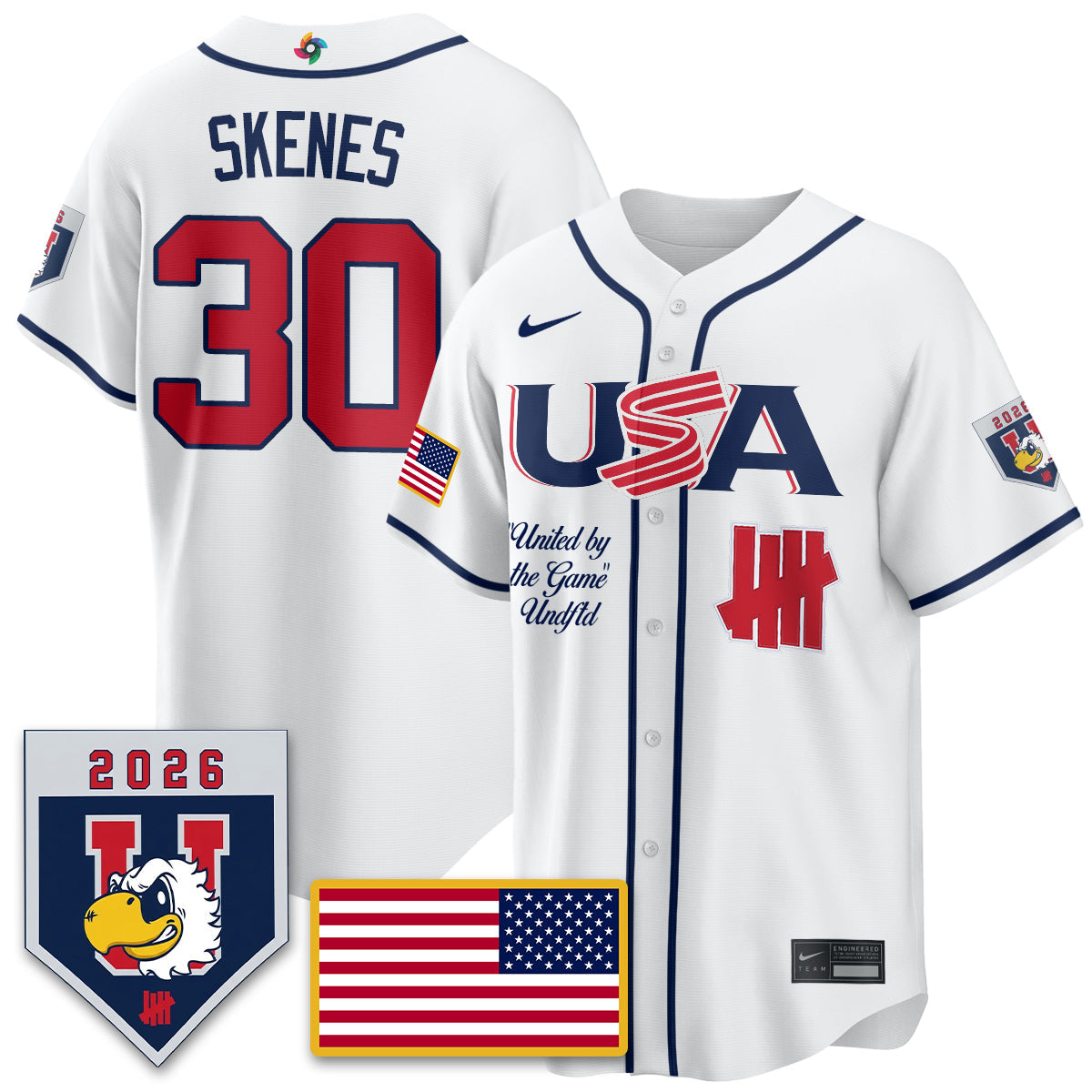 USA Baseball x Undefeated 2026 World Baseball Classic Limited Jersey - Stitched