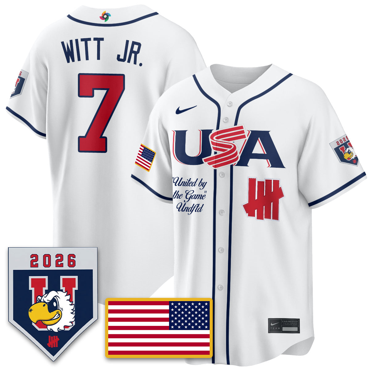 USA Baseball x Undefeated 2026 World Baseball Classic Limited Jersey - Stitched