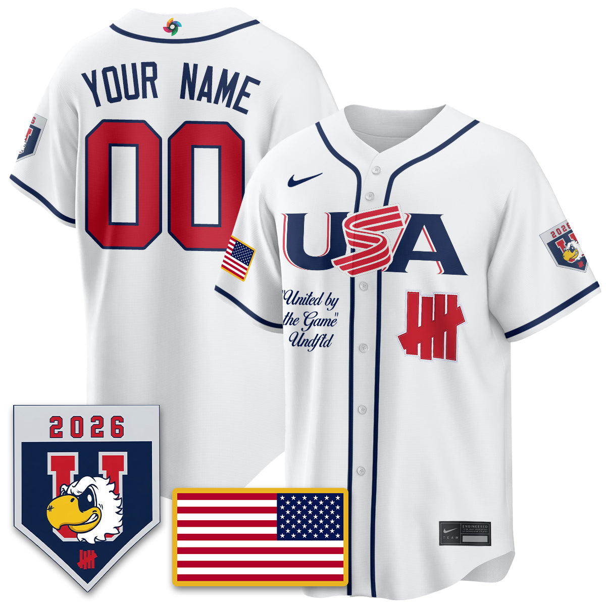 USA Baseball x Undefeated 2026 World Baseball Classic Limited Jersey - Stitched