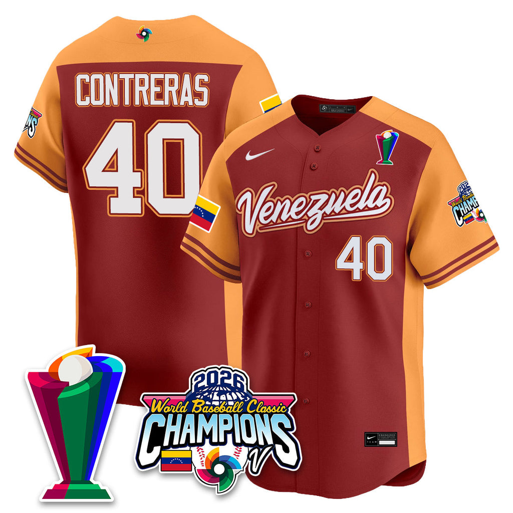 Venezuela Baseball 2026 World Baseball Classic Champions Limited Jersey V2 - Stitched