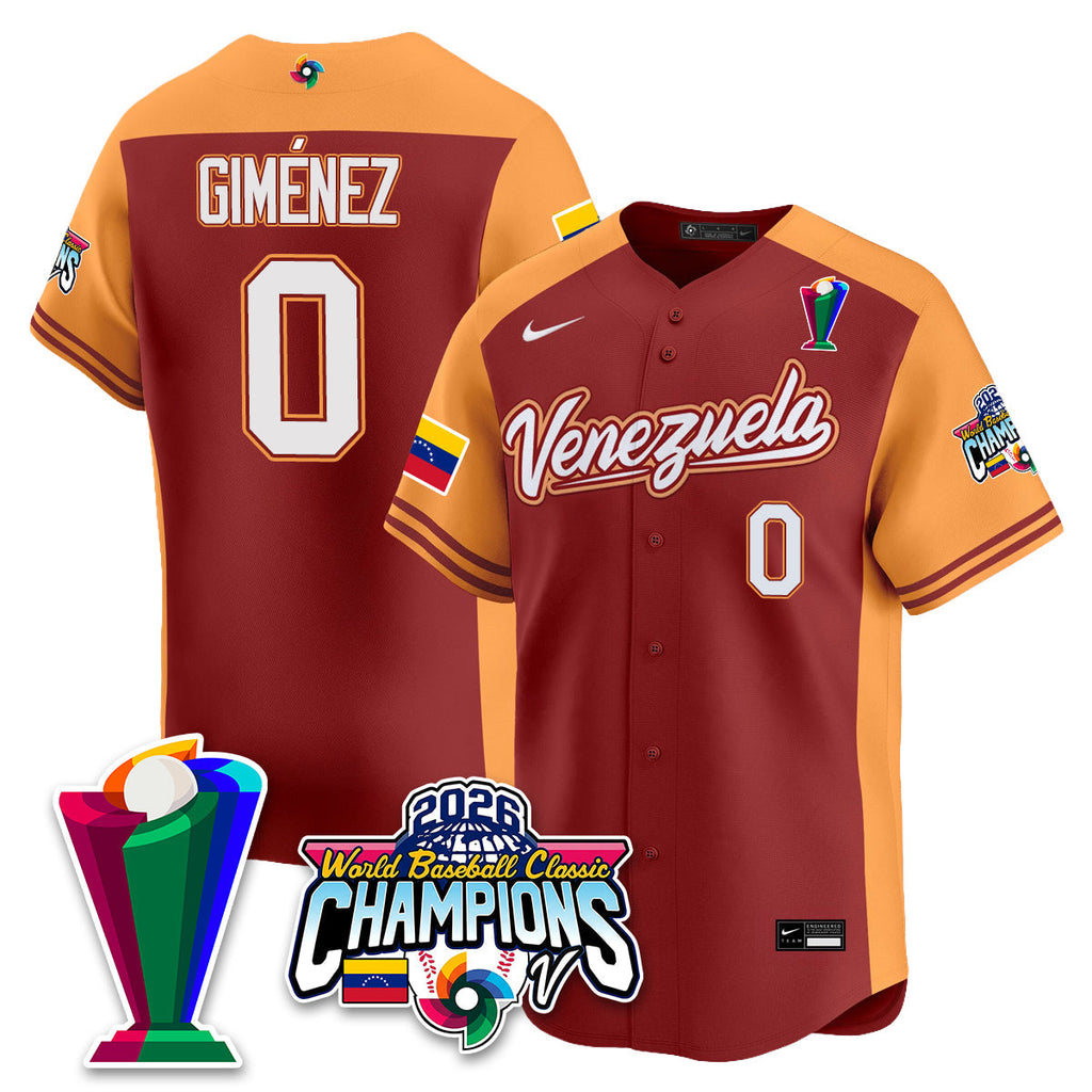 Venezuela Baseball 2026 World Baseball Classic Champions Limited Jersey V2 - Stitched