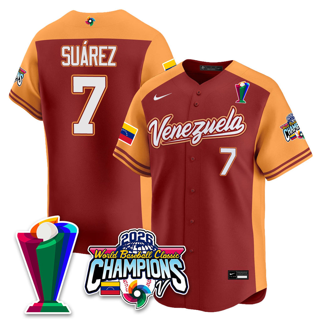 Venezuela Baseball 2026 World Baseball Classic Champions Limited Jersey V2 - Stitched