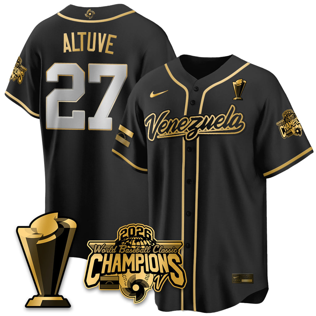 Venezuela Baseball 2026 World Baseball Classic Champions Limited Jersey V2 - Stitched