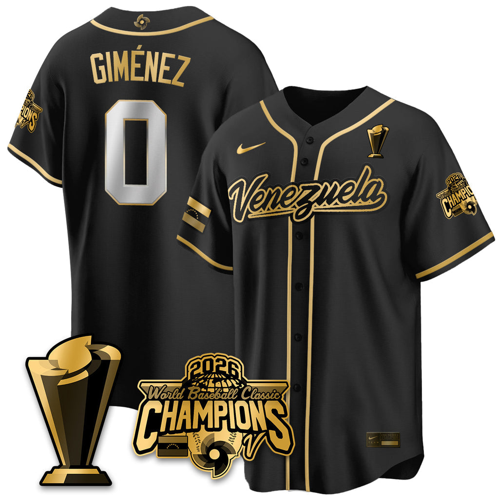 Venezuela Baseball 2026 World Baseball Classic Champions Limited Jersey V2 - Stitched
