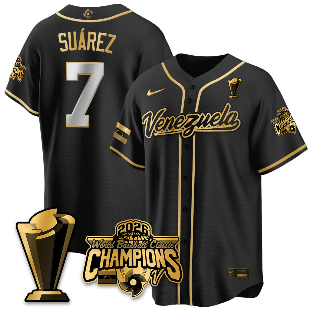 Venezuela Baseball 2026 World Baseball Classic Champions Limited Jersey V2 - Stitched