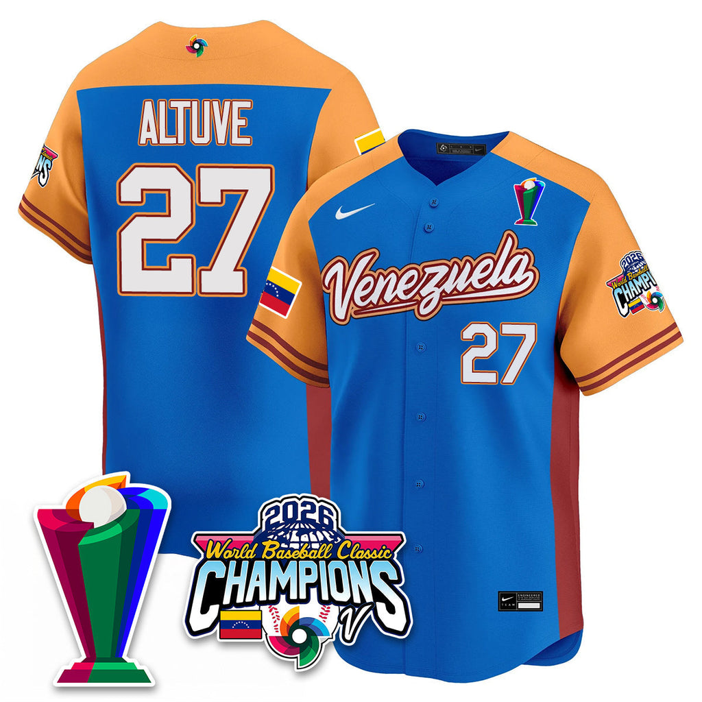 Venezuela Baseball 2026 World Baseball Classic Champions Limited Jersey V2 - Stitched